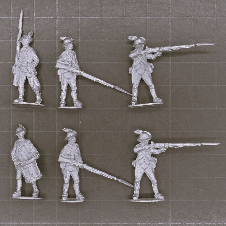 Fife & Drum Miniatures, AWI - British Guards Centre Company, Skirmishing
