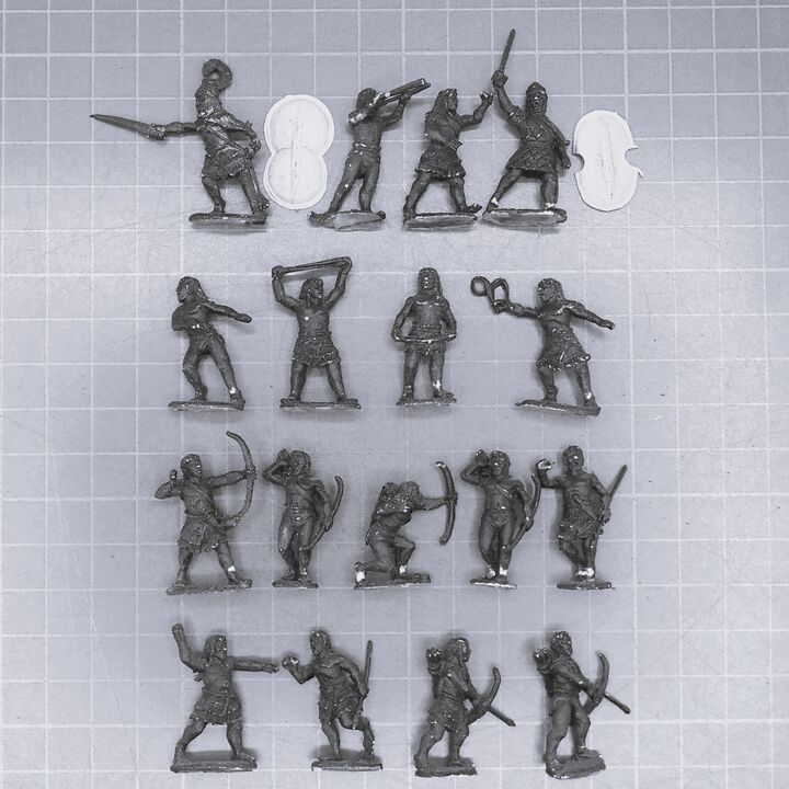 Wargames Foundry, Myceneans, Minoans & Trojan War : Various Infantry & Command