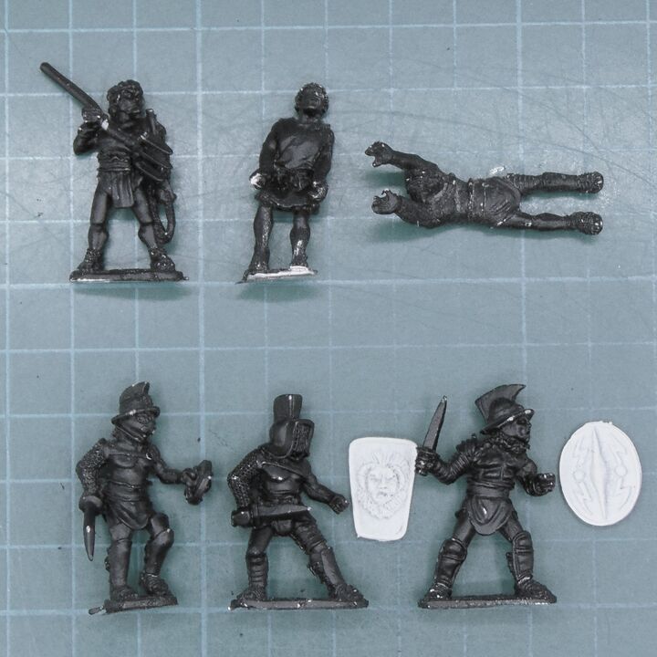 Wargames Foundry, Imperial Roman Gladiators: Various Gladiators (Spirited Underdogs)