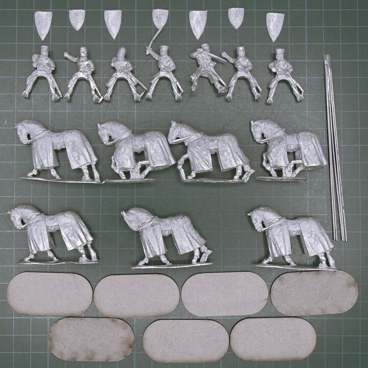 Footsore Miniatures, Medieval: Mounted Knights