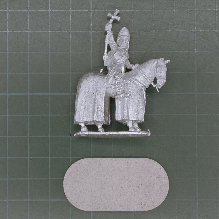 Footsore Miniatures, Medieval: Mounted Barons War Character, Archbishop Simon Langton