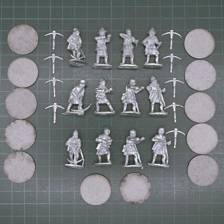 Footsore Miniatures, Medieval: Crossbowmen