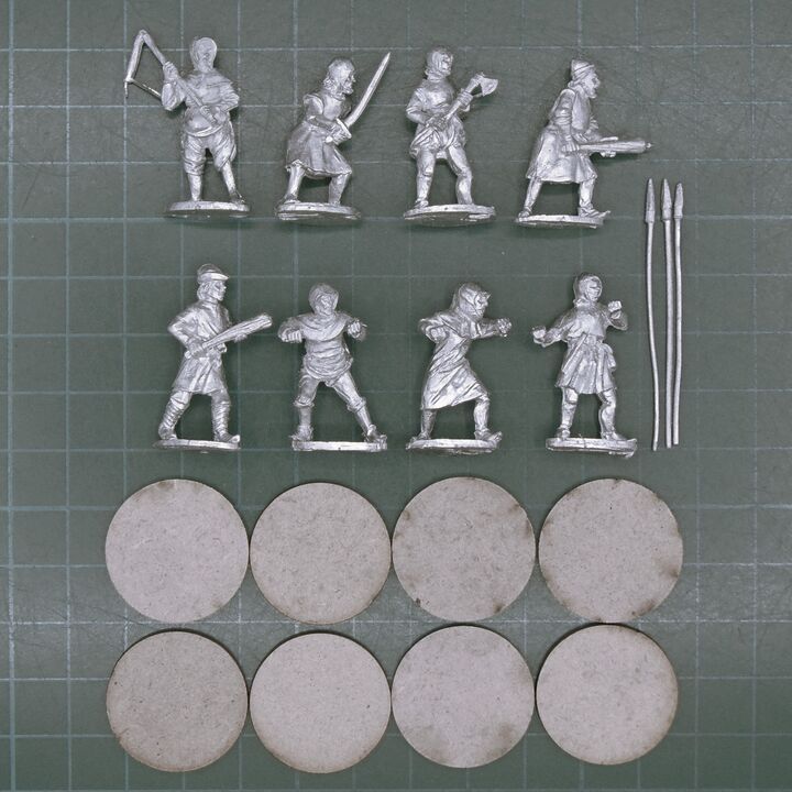 Footsore Miniatures, Medieval: Levy Infantry