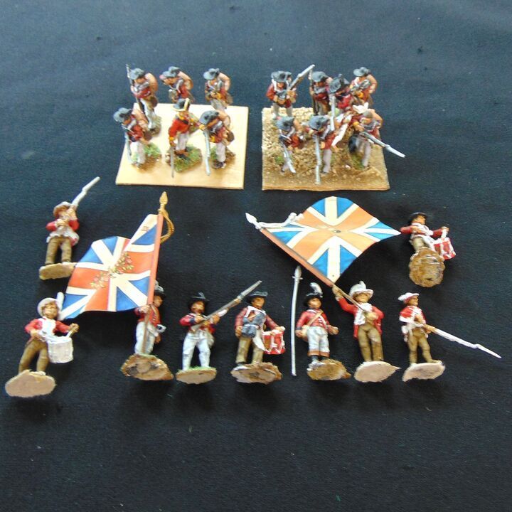 Perry Miniatures, AWI: British Infantry (Part Painted)