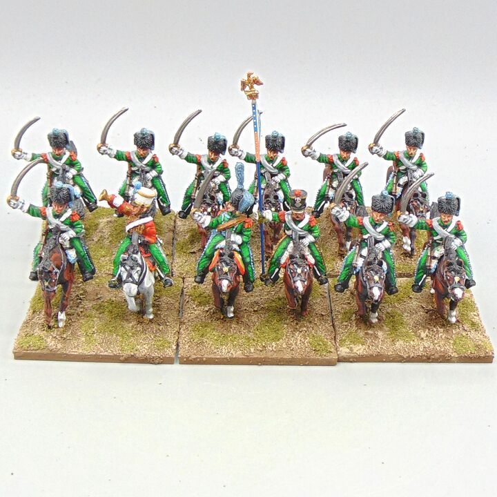 Grade B - Front Rank Miniatures - Napoleonic - French Line Chasseurs a Cheval Unit