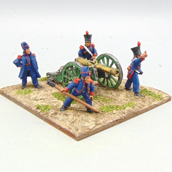 Grade D - Wargames Foundry - Napoleonic - French 12lb Field Gun & Line Foot Artillery Crew