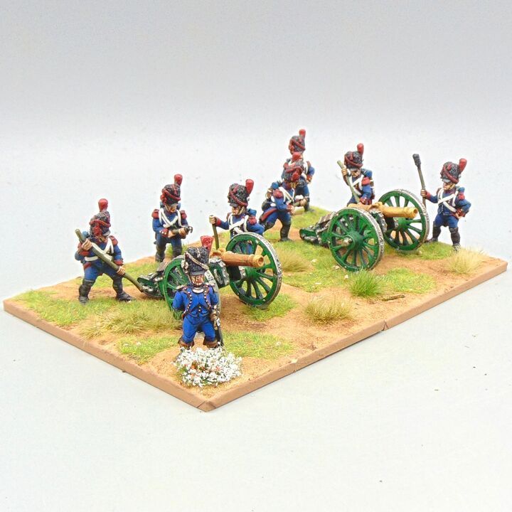 Grade B - Front Rank Miniatures - Napoleonic - French 8lb Guard Artillery Battery