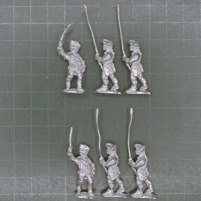 Dixon Miniatures, SYW/FIW: British Infantry Officer & Standard Bearers