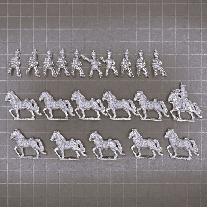Essex Miniatures, Napoleonic - British Light Dragoon Unit in Shakos