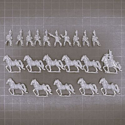 Essex Miniatures, Napoleonic - British Light Dragoon Unit in Shakos