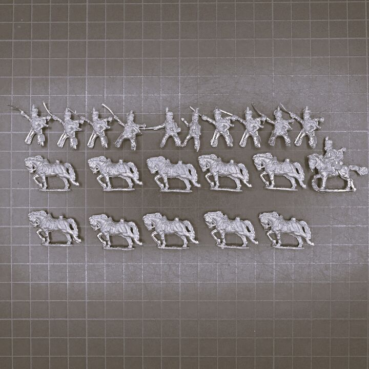 Essex Miniatures, Napoleonic - British Hussars Unit in Busbies