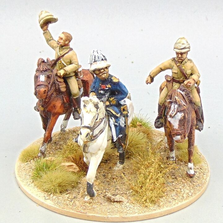 Grade D - Perry Miniatures & Unidentified Manufacturer - Mahdist War - British Generals Command Group