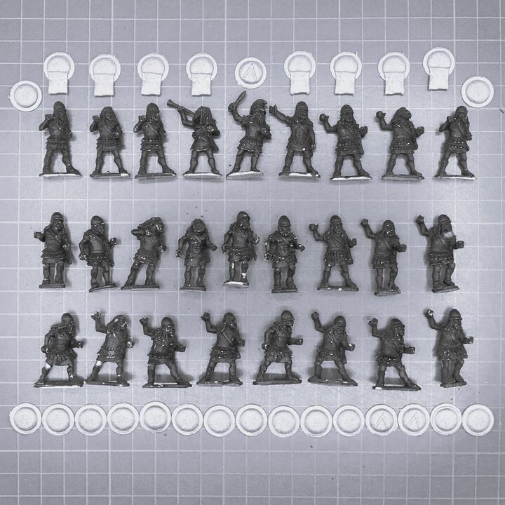 Wargames Foundry, Ancient Greek: Armoured Spartan Hoplite Unit