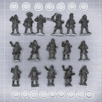Wargames Foundry, Ancient Greek: Unarmoured Spartan Hoplite Unit