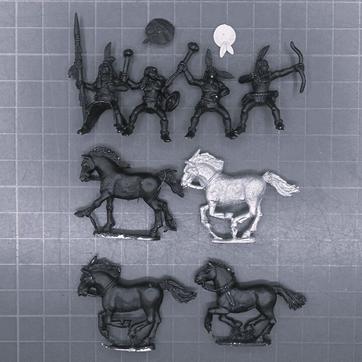Wargames Foundry, Old West: Mounted Plains Indian Young Bloods