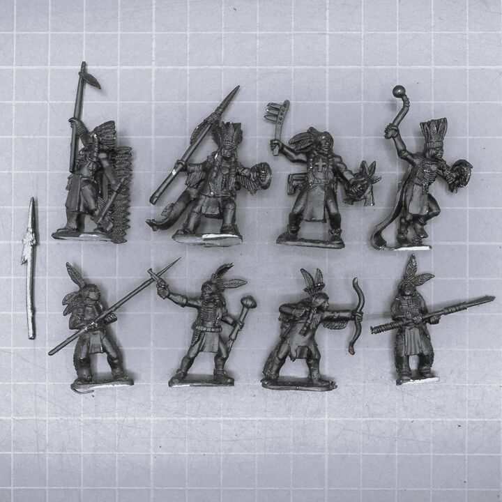 Wargames Foundry, Old West: Plains Indian Dog Soldiers on foot