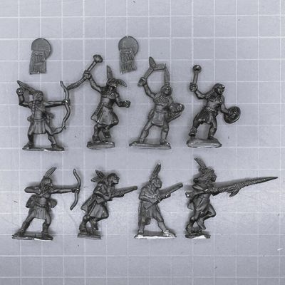 Wargames Foundry, Old West: Plains Indian Young Bloods on foot