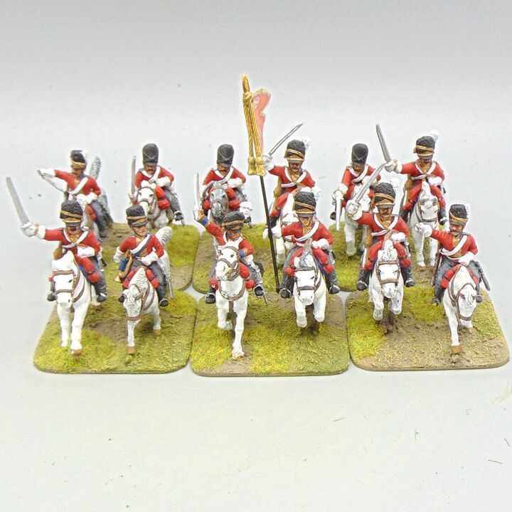 Grade D - Front Rank Miniatures - Napoleonic - British 'Scots Greys' Dragoon Unit