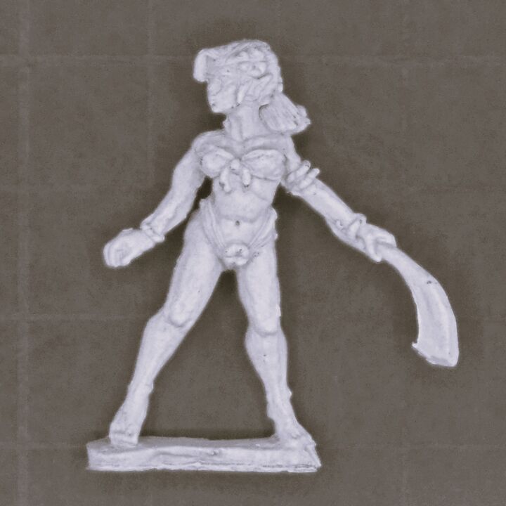 Warmonger Miniatures, Fantasy Elves: Nymph Warrior - Foxtail