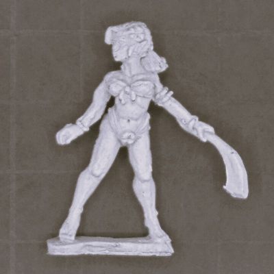 Warmonger Miniatures, Fantasy Elves: Nymph Warrior - Foxtail