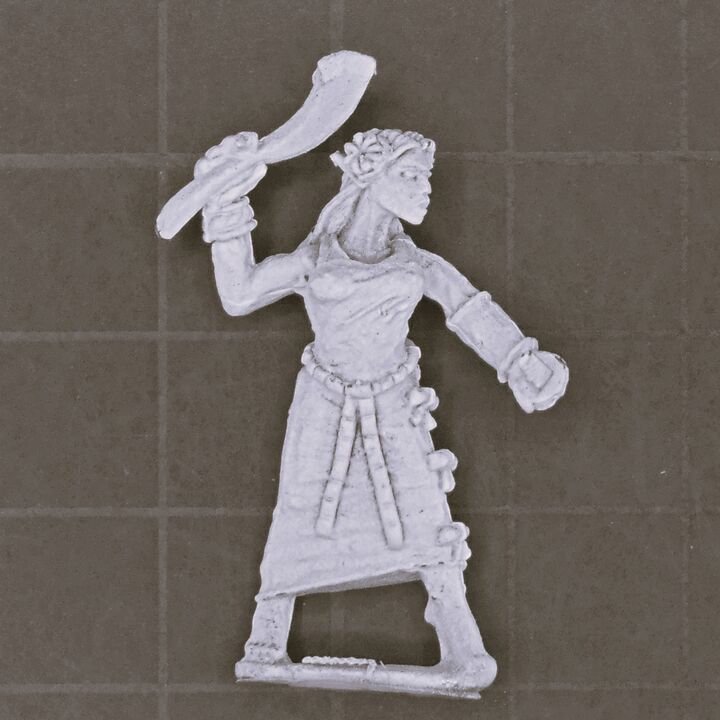 Warmonger Miniatures, Fantasy Elves: Nymph Warrior - Dead Nettle
