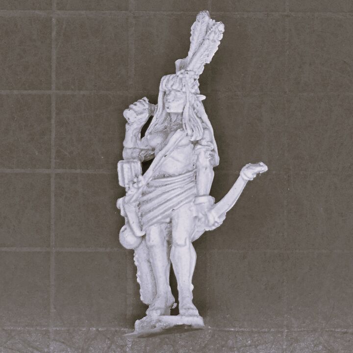 Warmonger Miniatures, Fantasy Elves: Nymph Warrior - Bloodthorn
