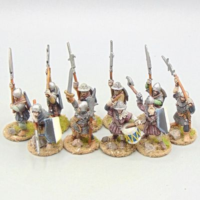 Grade C - Citadel Miniatures - Warhammer/Fantasy/Medieval - Armoured Bretonnian Halberdier Unit