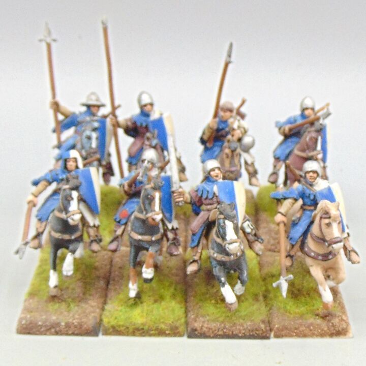 Grade C - Citadel Miniatures - Warhammer/Fantasy/Medieval - Mounted Bretonnian Sergeants