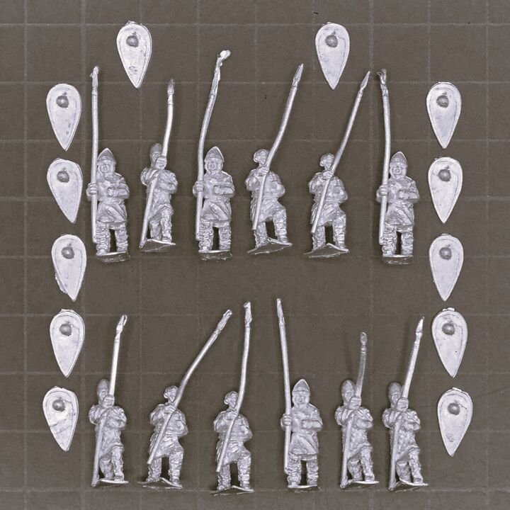 Khurasan Miniatures, Dark Ages - Unarmoured Norman Spearmen