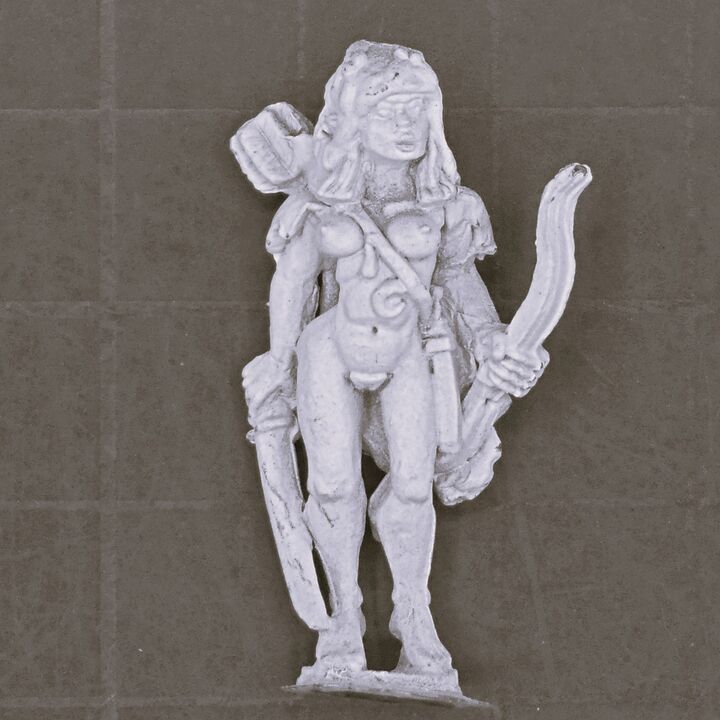 Warmonger Miniatures, Fantasy Elves: Nymph Warrior - Lacemoss