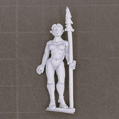 Warmonger Miniatures, Fantasy Elves: Nymph Warrior - Slender Thistle