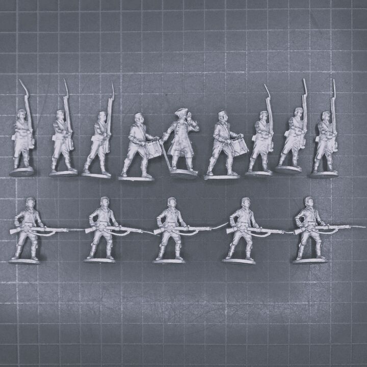 Crann Tara Miniatures, C18th Colonial Sugar Island Campaign - Havanna Militia