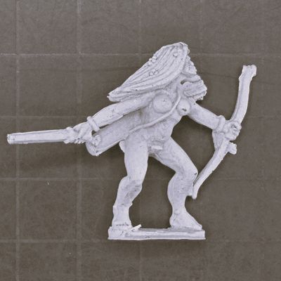 Warmonger Miniatures, Fantasy Elves: Nymph Warrior - Burnt Orchid