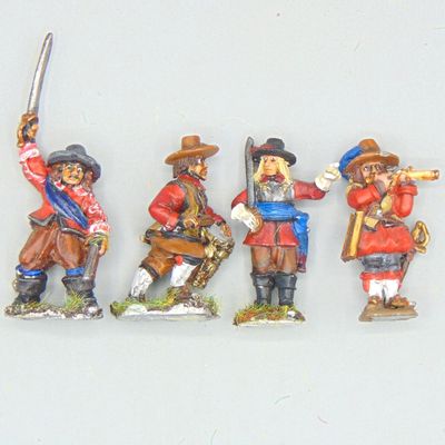 Grade D - Various Manufacturers - ECW - Infantry Officers & Musicians