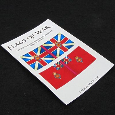 28mm, Flags of War, AWI: Plain British Colours with GR Cypher (Make Your Own)