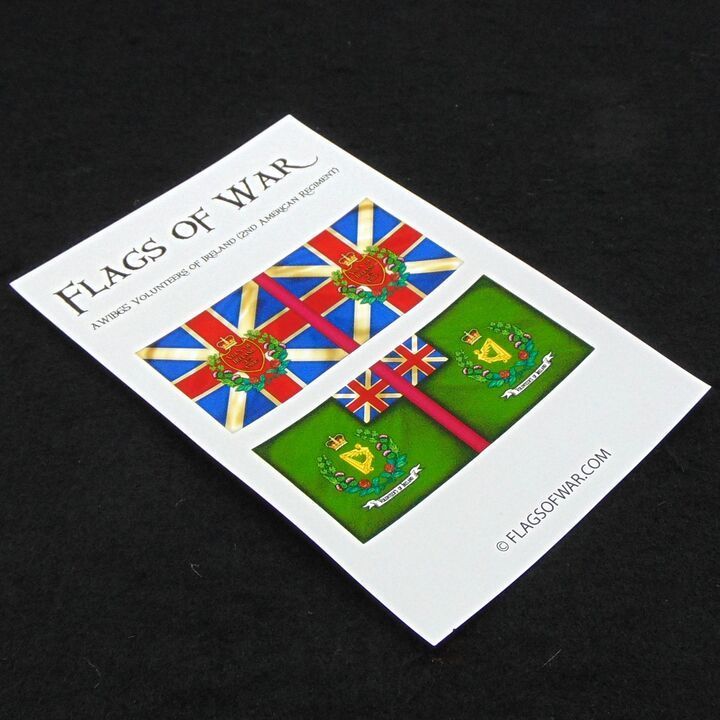 28mm, Flags of War, AWI: British Colours of Volunteers of Ireland (2nd American Regiment)