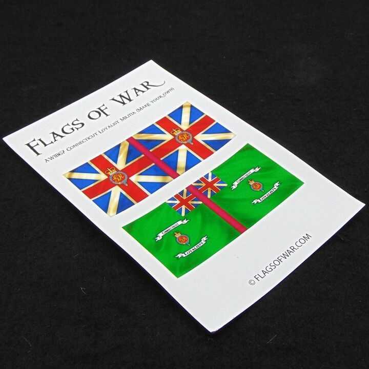 28mm, Flags of War, AWI: British Colours of Connecticut Loyalist Militia (Make Your Own)