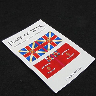 28mm, Flags of War, AWI: British Colours of Delaware Loyalist Militia (Make Your Own)