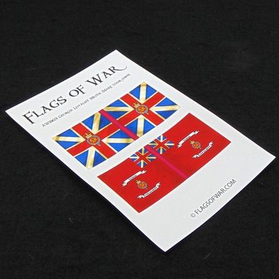 28mm, Flags of War, AWI: British Colours of Georgia Loyalist Militia (Make Your Own)