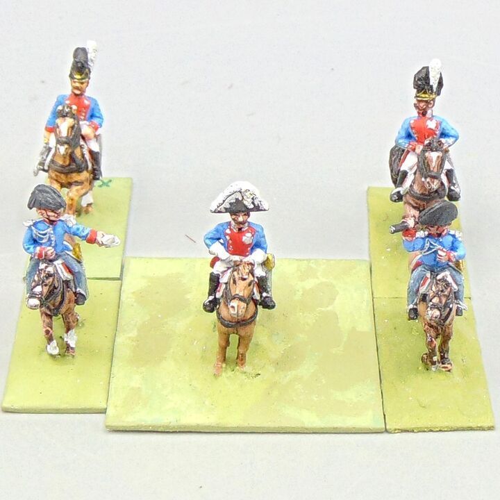 Grade D - Essex Miniatures - Napoleonic - Bavarian General & Staff
