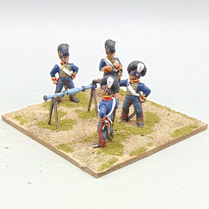 Grade C - Front Rank Miniatures - Napoleonic - British Royal Horse Artillery Congreve Rocket  & Crew