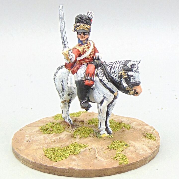 Grade D - Front Rank Miniatures - Napoleonic - British 2nd Dragoon (Scots Greys) Officer