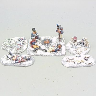 Grade C - Perry Miniatures - Napoleonic - French Stragglers & Casualties on the Retreat from Moscow