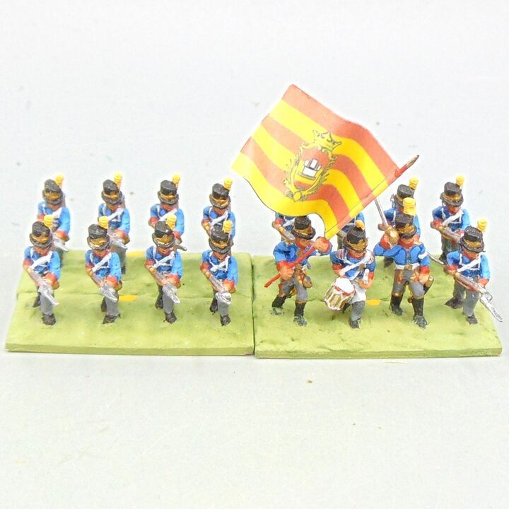 Grade D - Minifigs - Napoleonic - Swedish Line Infantry Unit