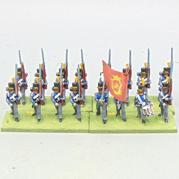 Grade D - Minifigs - Napoleonic - Swedish Line Infantry Unit