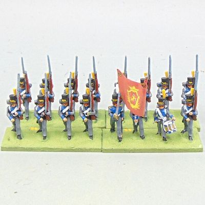 Grade D - Minifigs - Napoleonic - Swedish Line Infantry Unit