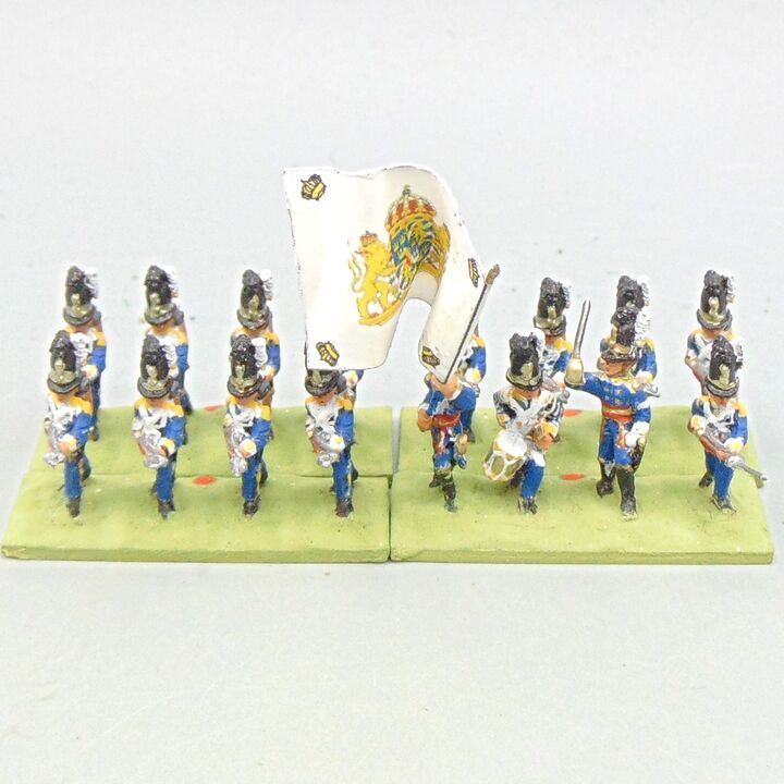 Grade D - Minifigs - Napoleonic - Swedish Line Infantry Unit