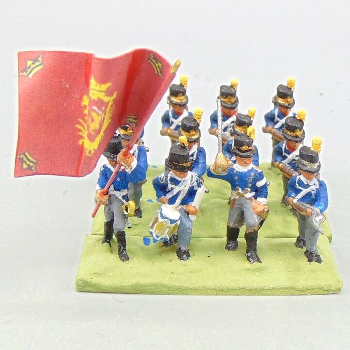 Grade D - Minifigs - Napoleonic - Swedish Line Infantry Unit