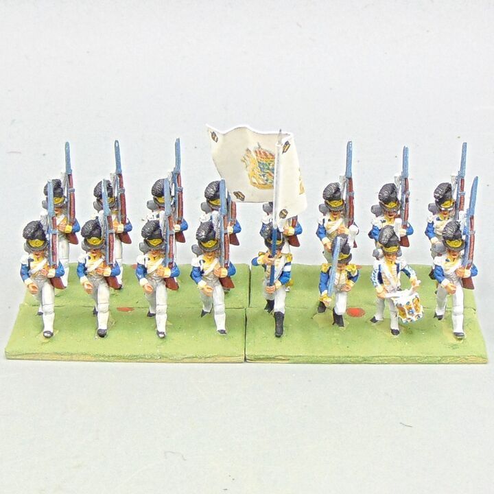 Grade D - Minifigs - Napoleonic - Swedish Line Infantry Unit