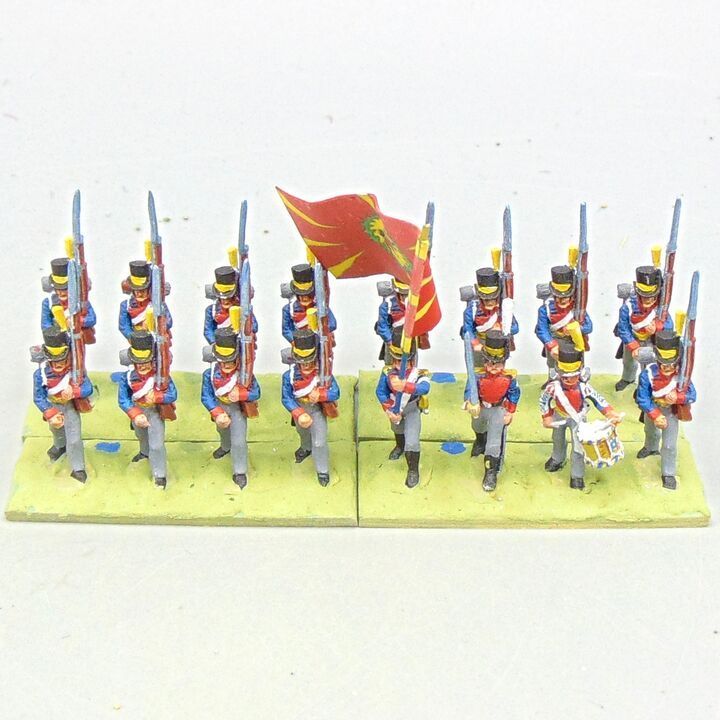 Grade D - Minifigs - Napoleonic - Swedish Line Infantry Unit